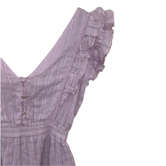 NWT House of Harlow 1960 Lavender Shimmer Ruffle Dress Size XS - Picture 5 of 10